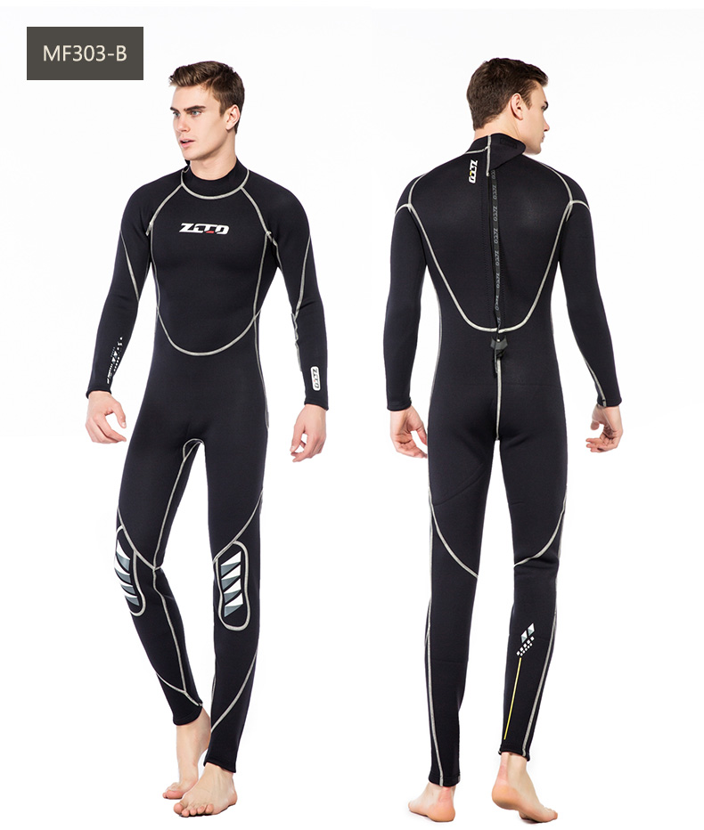 ZCCO3mmKneePadsWetsuitNeopreneElasticWarmSwimmingSurfingSnorkelingLongSleevesDivingSuitFullBodyJumps-2011778-3