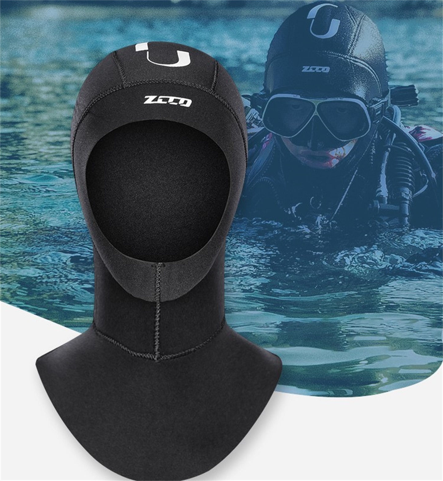 ZCCODivingHeadCover3mmNeopreneHoodsSurfingSnorkelingWinterThermalSwimmingHeadgearforMenWomen-1997751-2