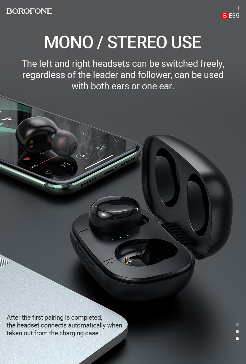 BOROFONEBE35TWSEarbudsWirelessbluetoothV50HeadsetStereoNoiseReductionHDCalilingSmartTouchSportsEarph-1805718-2