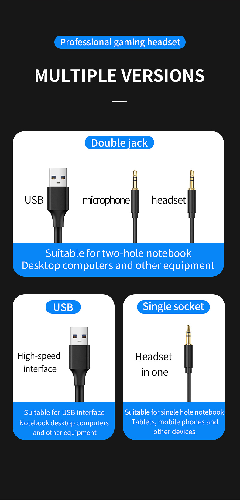 BakeeyGamingHeadsetsGamerHeadphonesSurroundSoundStereoWiredEarphonesUSBMicrophoneColourfulLightPCLap-1853196-11