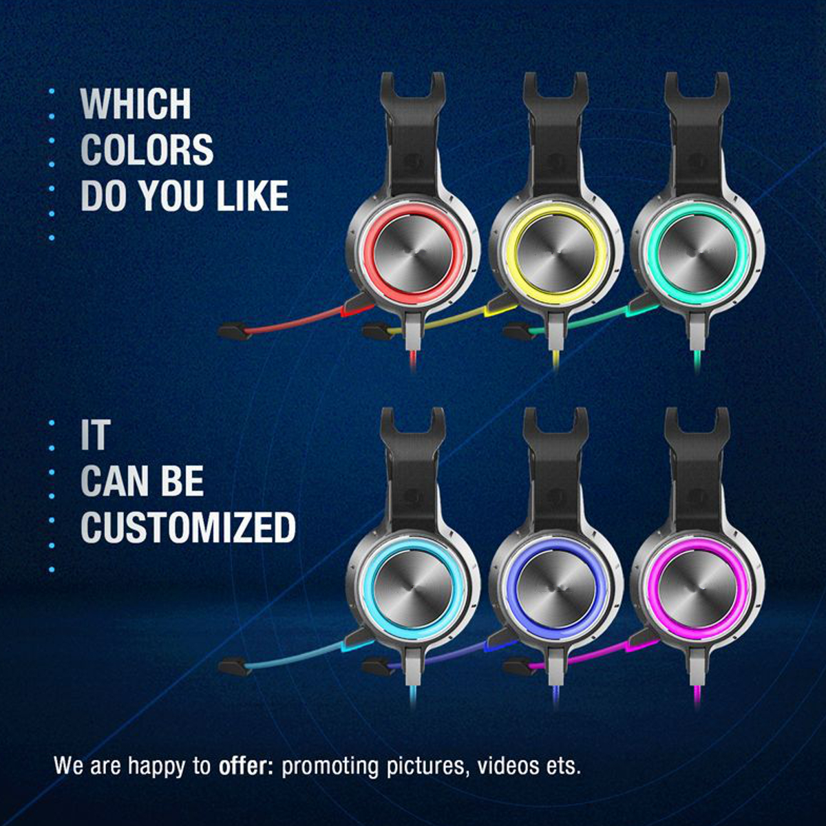 BakeeyWiredStereoBassSurroundNoiseReductionGamingHeadsetwithMicforPS4NewforXboxOnePC-1859363-4