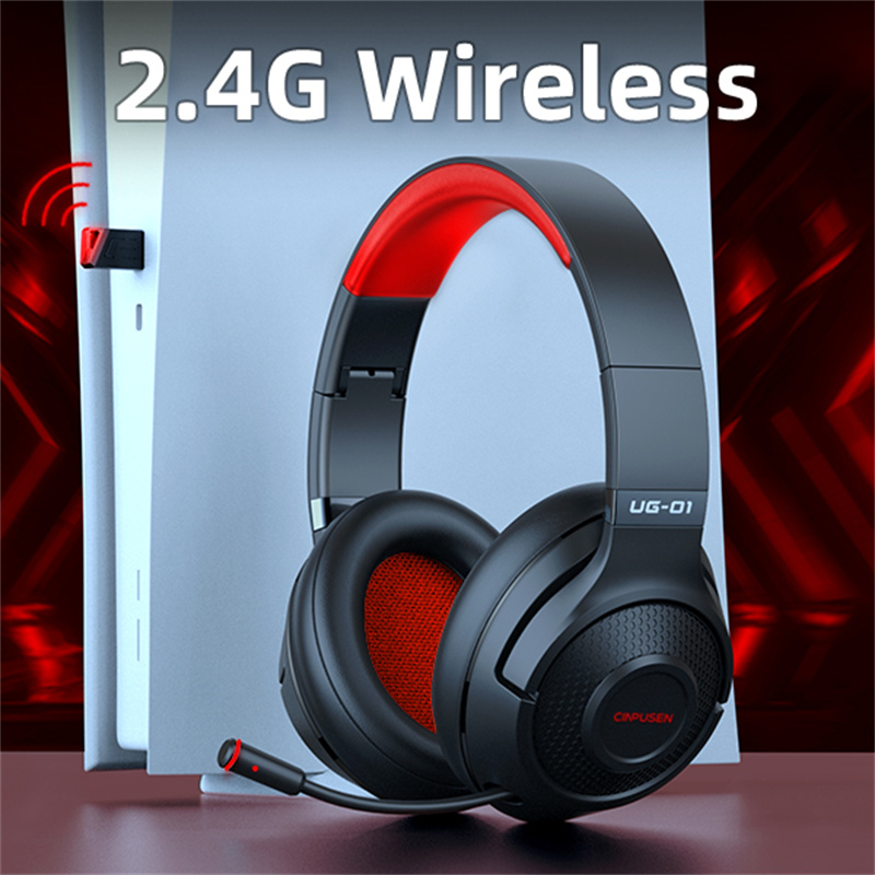 CINPUSENUG-01Tri-modebluetoothHeadphone24GWirelessHeadset40mmSpeaker3DStereoAACAudioLowLatencyOver-e-2003927-2