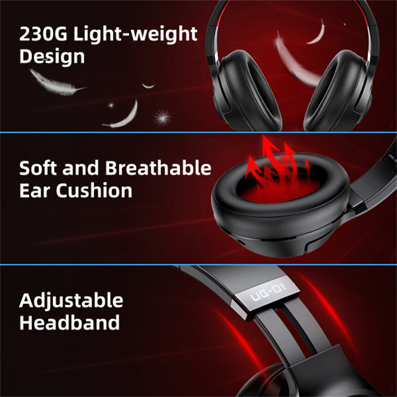 CINPUSENUG-01Tri-modebluetoothHeadphone24GWirelessHeadset40mmSpeaker3DStereoAACAudioLowLatencyOver-e-2003927-5