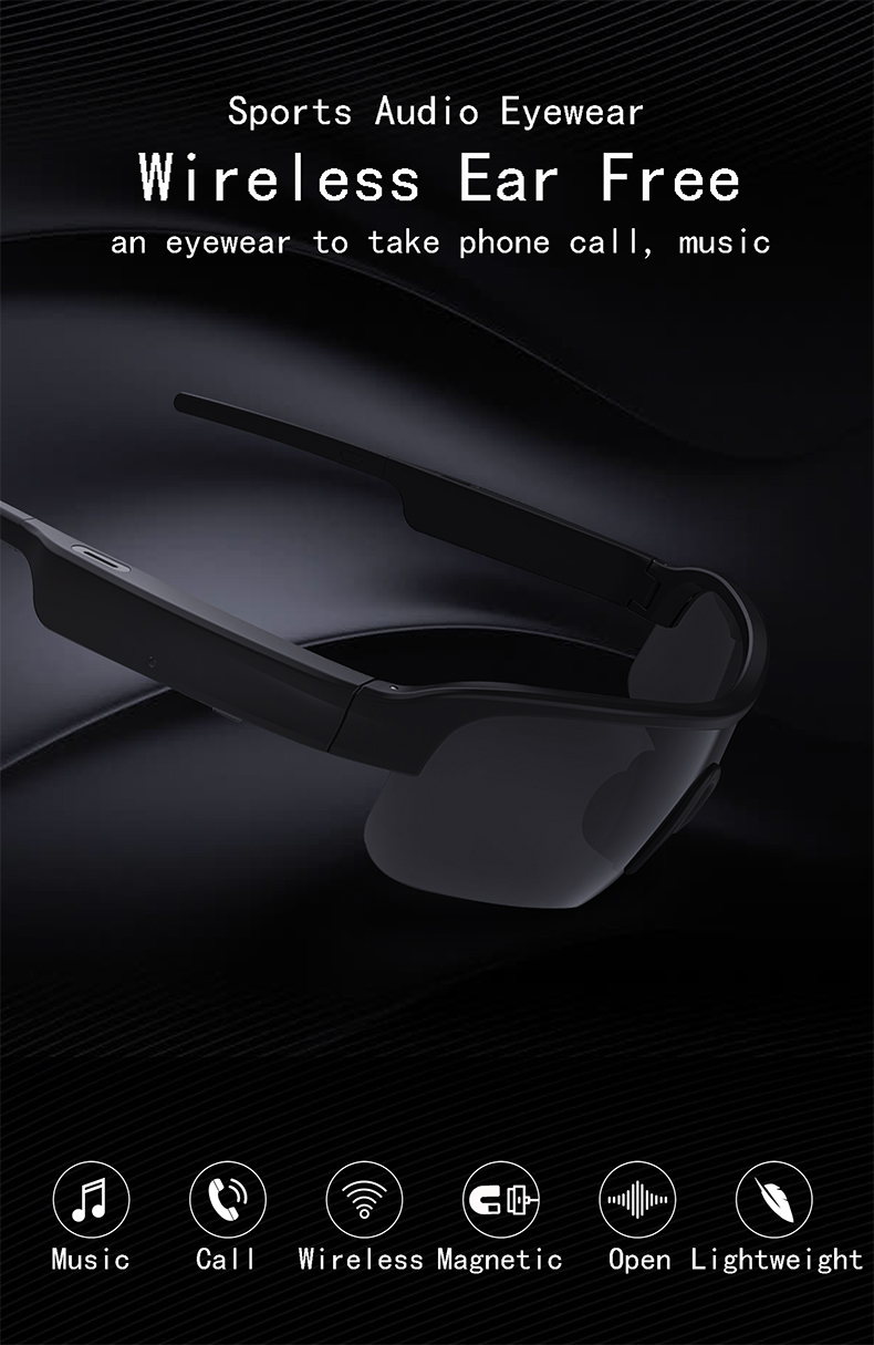 FEEBEAUX3Wirelessbluetooth50GlassesEarphoneSurroundStereoSound140mAhTACPolarizedLensesSmartAudioGlas-1997700-1