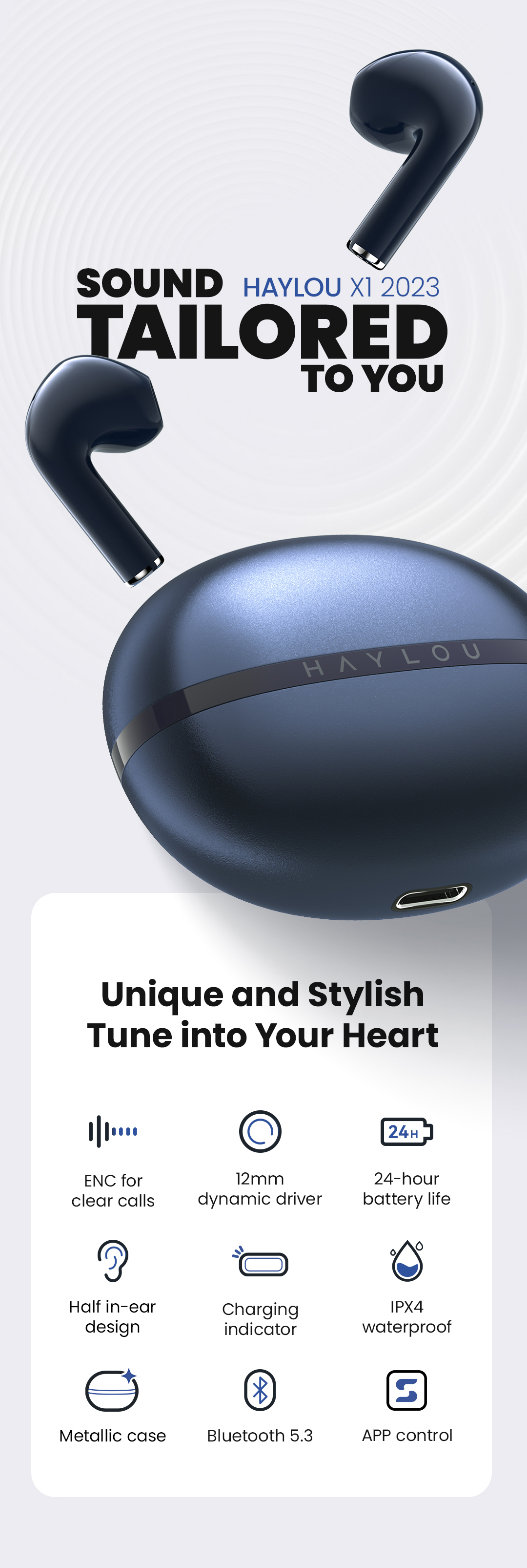HaylouX12023TWSEarbudsbluetoothV53EarphoneENCClearCalls12mmLargeDriverLowLatencyHalf-in-earType-CCha-1988630-1
