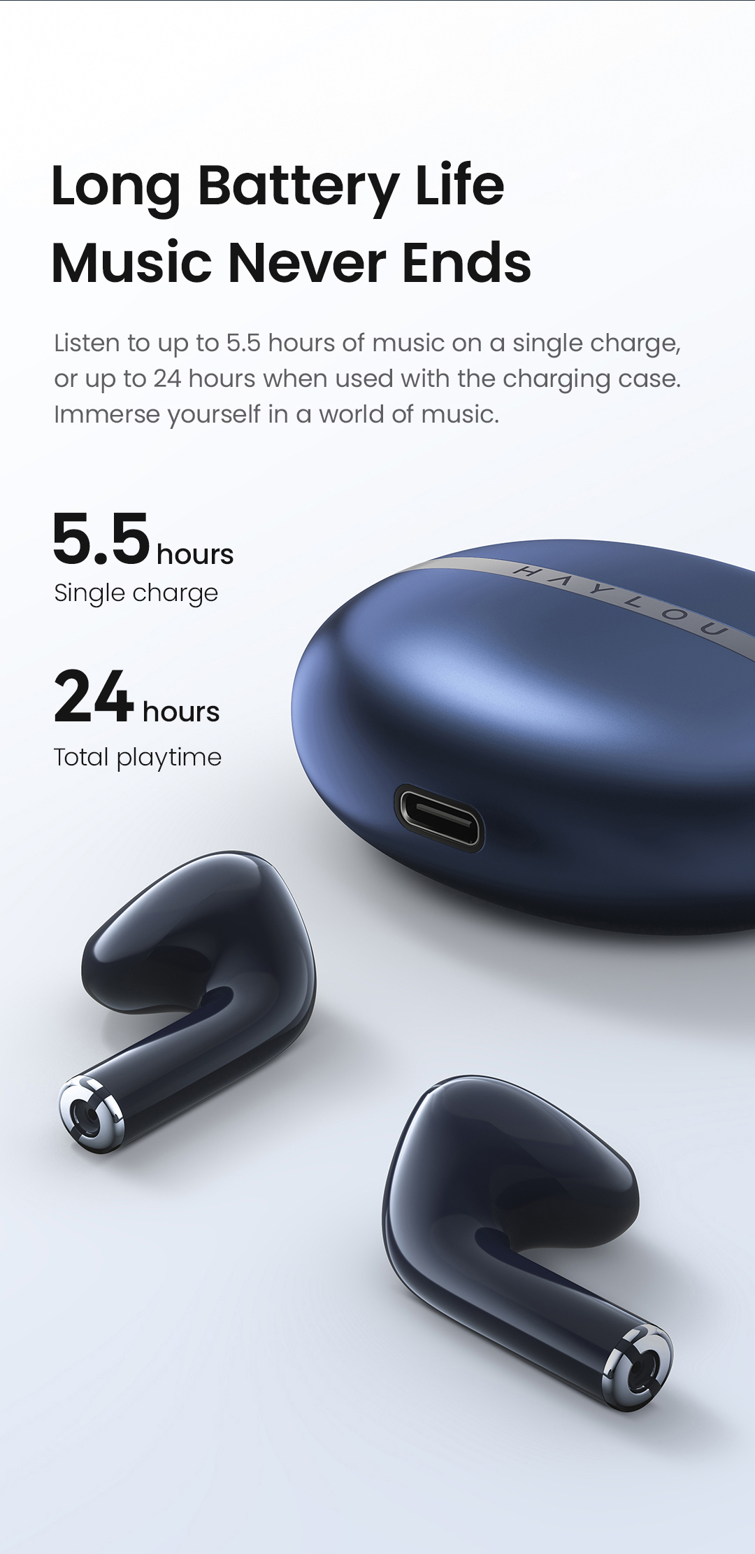 HaylouX12023TWSEarbudsbluetoothV53EarphoneENCClearCalls12mmLargeDriverLowLatencyHalf-in-earType-CCha-1988630-6
