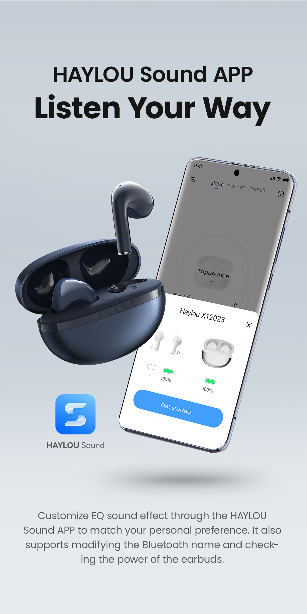 HaylouX12023TWSEarbudsbluetoothV53EarphoneENCClearCalls12mmLargeDriverLowLatencyHalf-in-earType-CCha-1988630-10