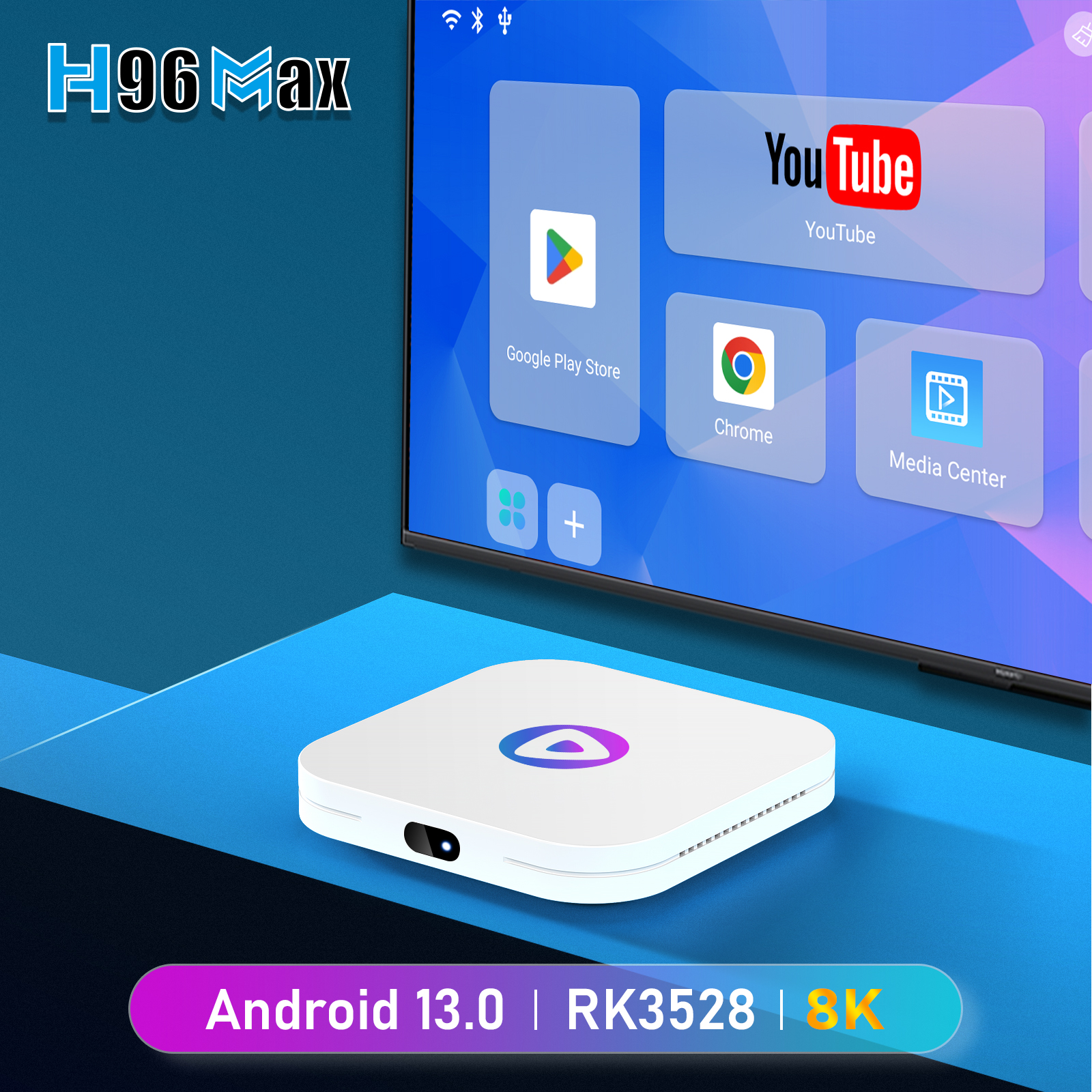 464GH96MaxM1SmartTVBoxAndroid13Rockchip3528Quad4K8KVideoDualWIFI6SetTopBoxH265Bluetooth40Player-1994500-1