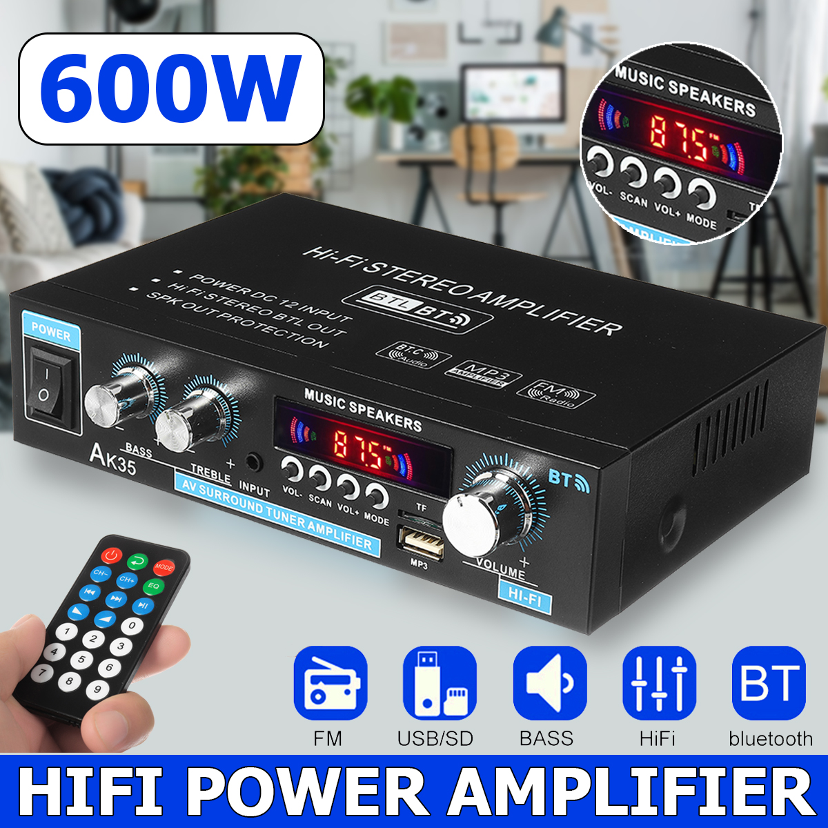 AK352x30WDigitalHIFIPowerAmplifierbluetooth50USBFMTFCardStereoHomeTheaterCarAudio110V220VAMPwithRemo-1783458-1