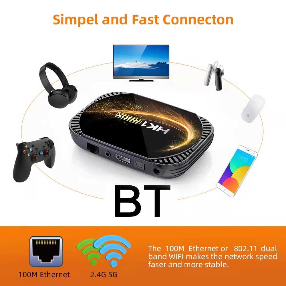 HK1RBOXX4SAmlogicS905X4QuadCore4GBRAM64GBROMAndroid110HD8KH26524G5GWIFIbluetoothSmartTVBoxYoutubeNet-1925119-8