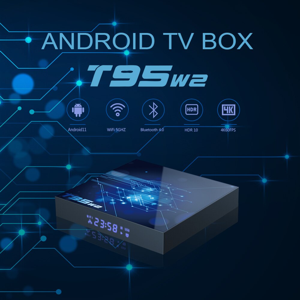 T95W2432GSmartTVBoxAndroid11AmlogicS905W224G5GDualBandWiFiSupportBT41MediaPlayerSetTopBox-1995140-1
