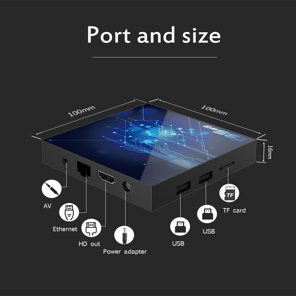 T95W2432GSmartTVBoxAndroid11AmlogicS905W224G5GDualBandWiFiSupportBT41MediaPlayerSetTopBox-1995140-9