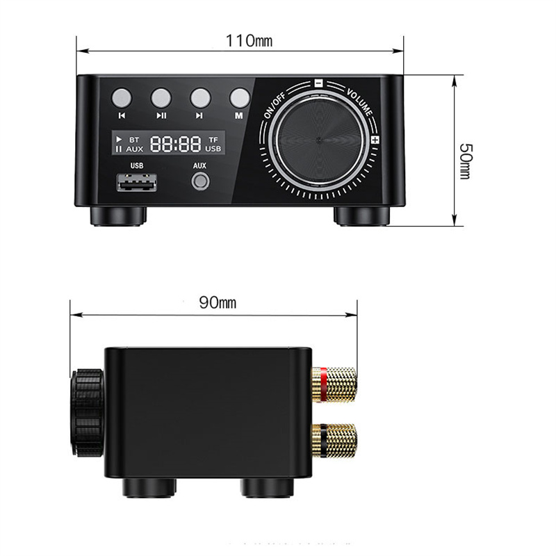 TPA3116ClassDbluetooth50HIFI2x50WStereoAmplifierSupportUSBTFCardRCAAUXUSBStick-1996160-3