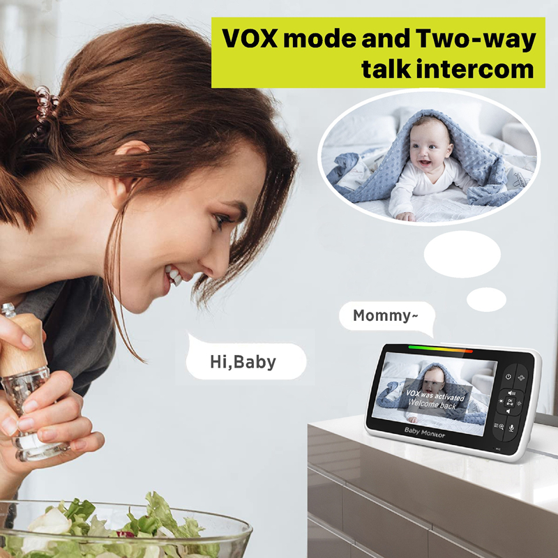 5inchVideoBabyMonitorwithCameraRemotePTZViewingAutoInfraredNightVisionTwo-wayIntercomeTimerSettingLu-1981096-5
