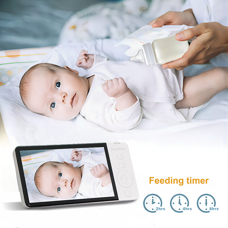 ABM7005inchIPSScreenWirelessVideoBabyMonitorwithNannyPTZCamera5000mAhBatteryTwo-wayAudioLullabyFeedi-1996051-12