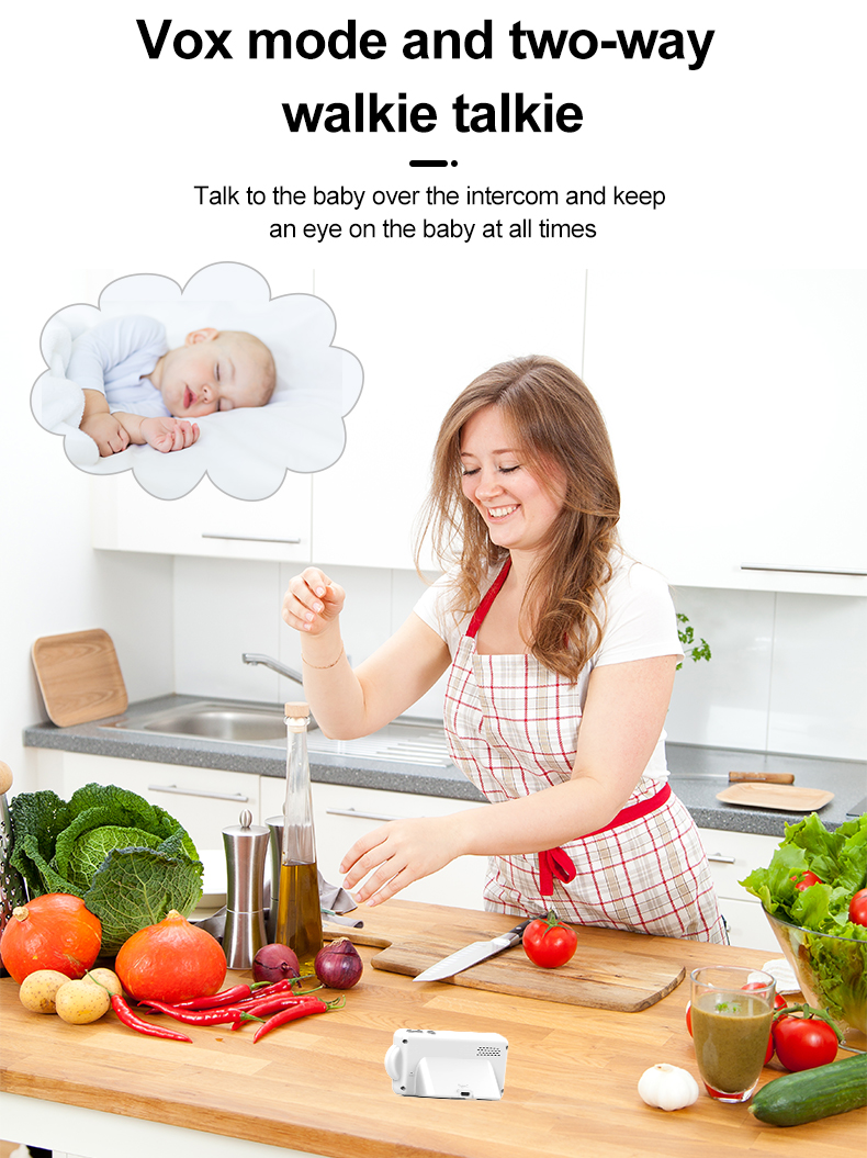 C3ElectronicBabyMonitorwith28inchLCDDisplaySurveillanceVideoTwoWayAudioNightVisionSmartBabyCameraSec-2002125-3