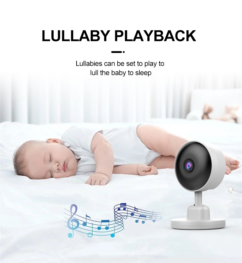 C3ElectronicBabyMonitorwith28inchLCDDisplaySurveillanceVideoTwoWayAudioNightVisionSmartBabyCameraSec-2002125-5
