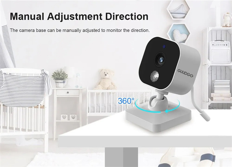 GuudgoLS-BM128inchIPSScreenWirelessVideoBabyMonitorwithPTZCameraNightVisionTemperatureBatteryMonitor-2011577-2