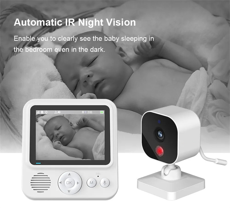 GuudgoLS-BM128inchIPSScreenWirelessVideoBabyMonitorwithPTZCameraNightVisionTemperatureBatteryMonitor-2011577-4