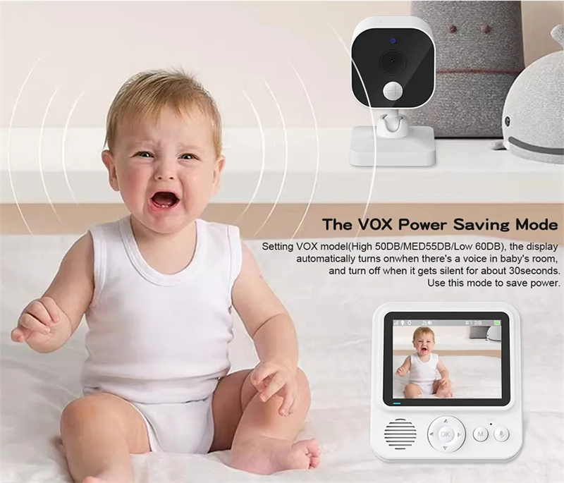GuudgoLS-BM128inchIPSScreenWirelessVideoBabyMonitorwithPTZCameraNightVisionTemperatureBatteryMonitor-2011577-8