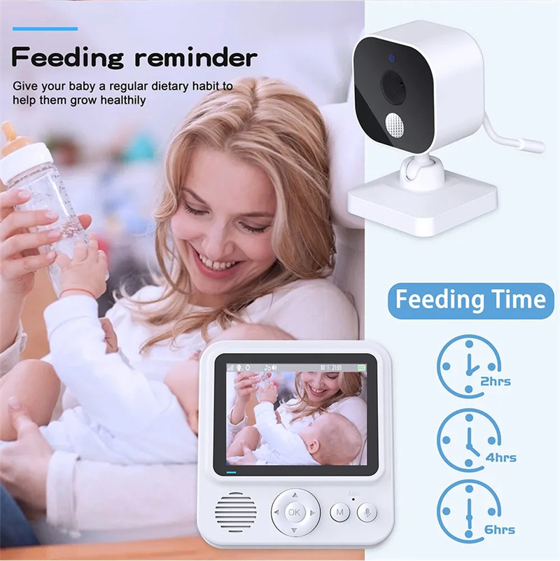 GuudgoLS-BM128inchIPSScreenWirelessVideoBabyMonitorwithPTZCameraNightVisionTemperatureBatteryMonitor-2011577-9