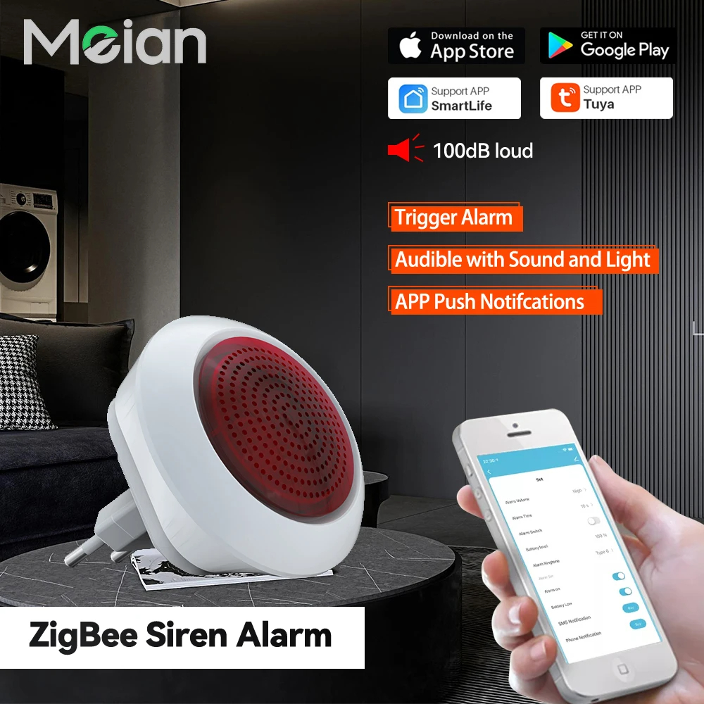 MeianTuya100dBSirenAlarmWirelessSirenAlarmLinkageSecurityProtectionControlViaSmartLifeAPPZigBe30Gate-2012830-1