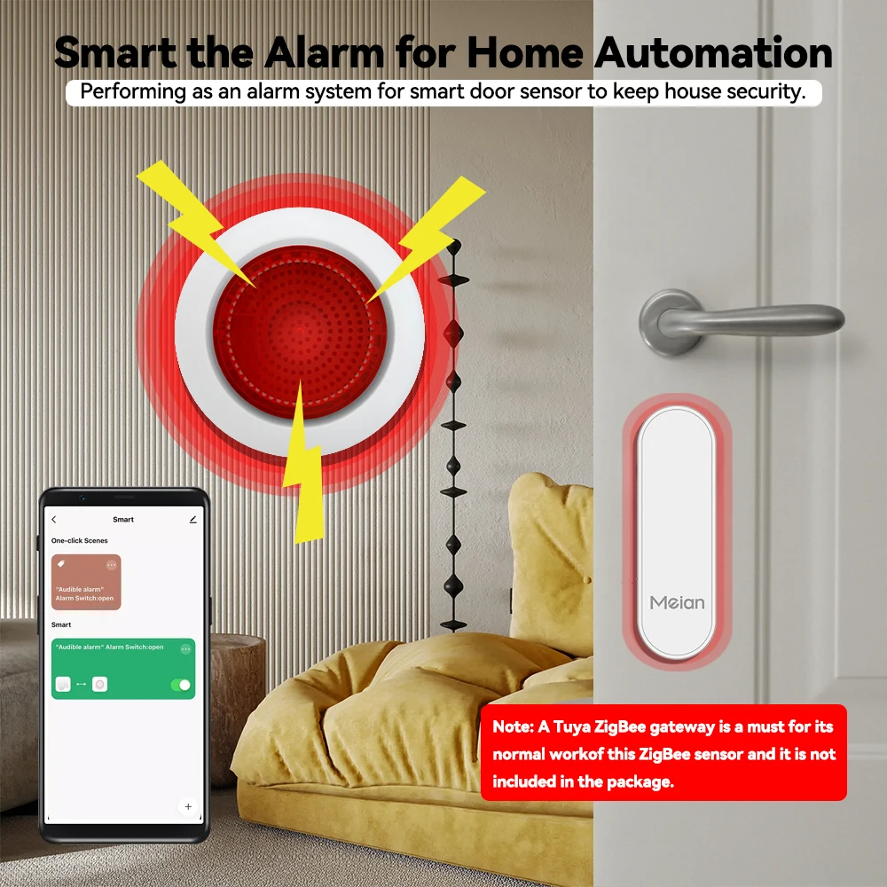 MeianTuya100dBSirenAlarmWirelessSirenAlarmLinkageSecurityProtectionControlViaSmartLifeAPPZigBe30Gate-2012830-11