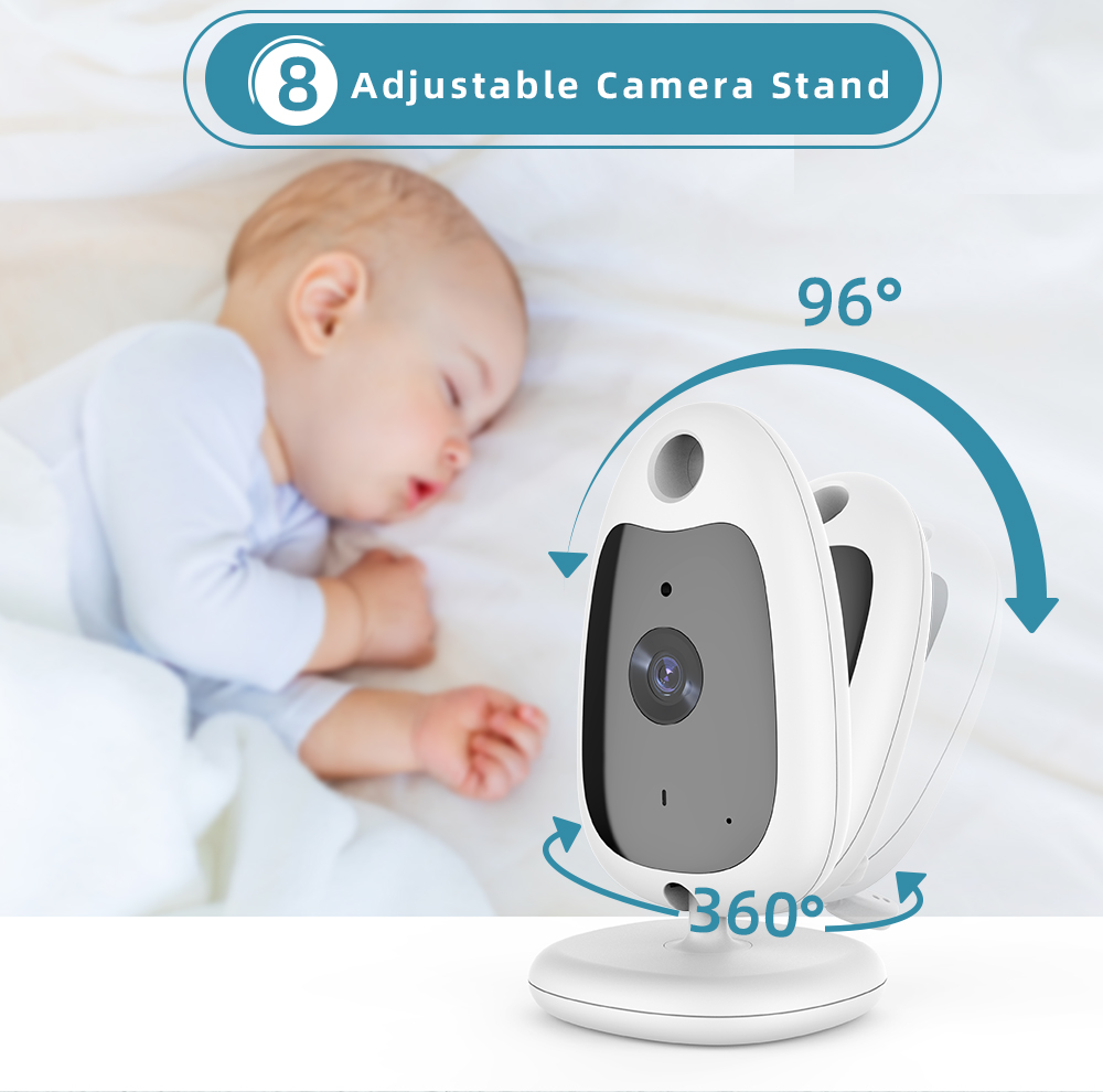 VB61020inchWirelessIndoorVideoBabyMonitorTwo-WayIntercomTemperatureMonitoringAutoNightVisionSecurity-1996050-9