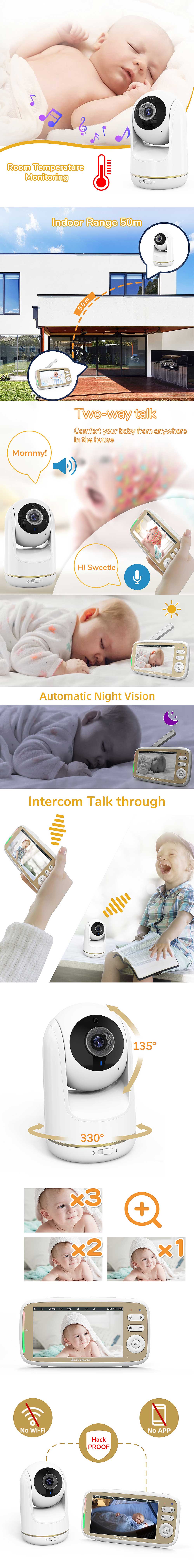 VB8035inchHDBabyMonitorwithCameraTwo-wayTalkAutoNightVisionPTZViewingZoominBuilt-in8lullabiesTempera-1981095-1