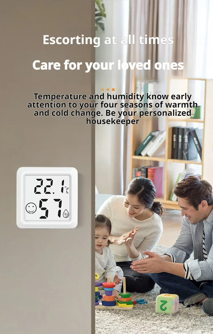 10PcsMiniIndoorsThermometerHygrometerHigh-precisionElectronicTemperatureHumidityMeterDigitalDisplayW-2007004-7