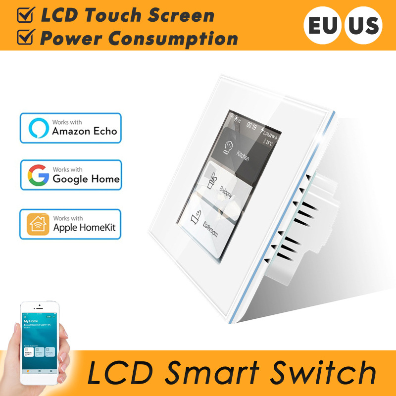 110220V4in1WifiLCDTouchScreenSmartWallLightSwitchSmartHomeSwitchSupportHomekitAlexaGoogleHome-1900875-1