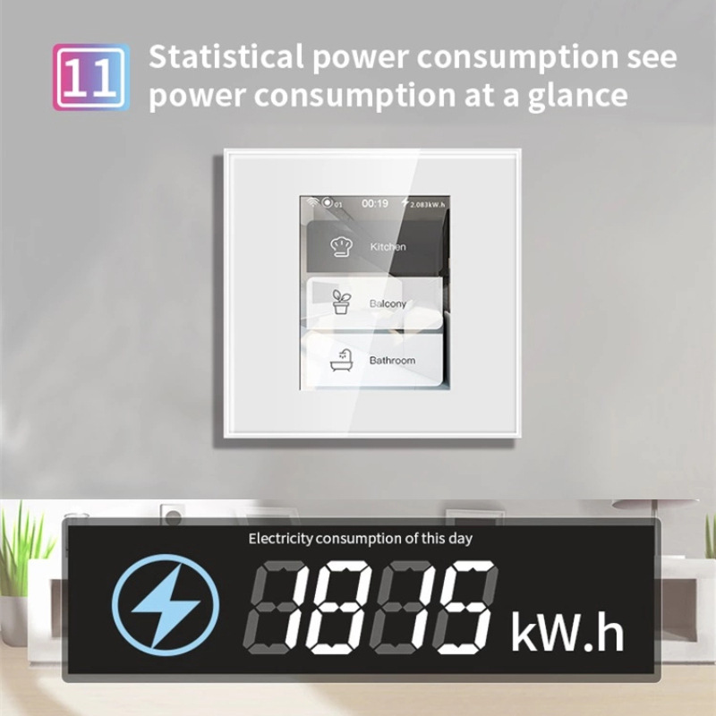 110220V4in1WifiLCDTouchScreenSmartWallLightSwitchSmartHomeSwitchSupportHomekitAlexaGoogleHome-1900875-11