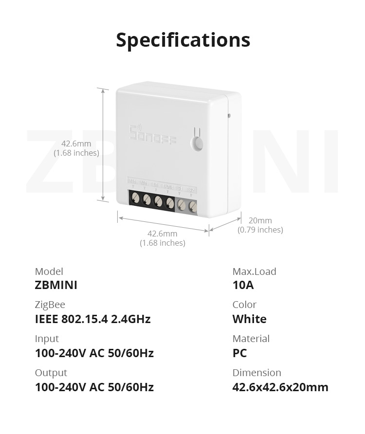 3pcsSONOFFZBMINIZigbee30Two-WaySmartSwitchAPPRemoteControlviaeWeLinkSupportSmartThingsHubAlexaGoogle-1815713-15