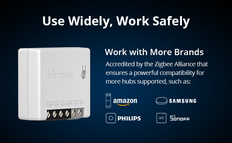 3pcsSONOFFZBMINIZigbee30Two-WaySmartSwitchAPPRemoteControlviaeWeLinkSupportSmartThingsHubAlexaGoogle-1815713-5