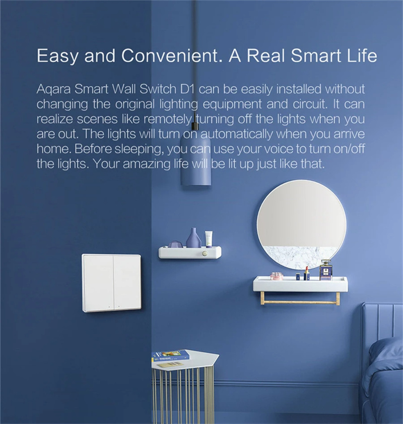 AqaraD1SmartZigbeSwitchWirelessSwitchKeyLightRemoteControlFireWireWithNoNeutralWorkWithMiHomeHomeKit-2004831-3