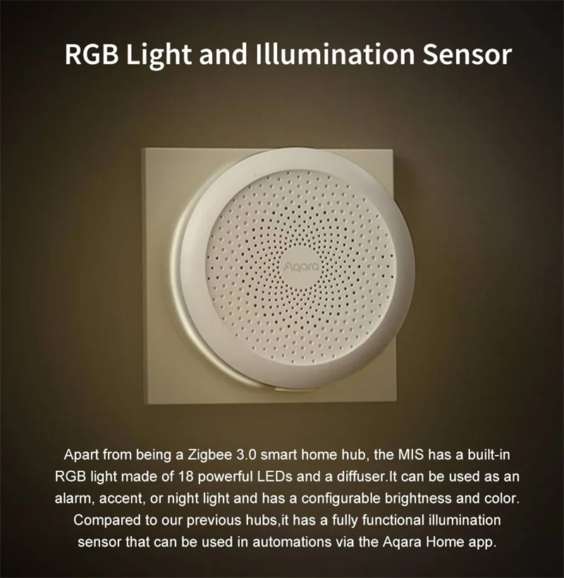 AqaraM1SHubGatewaySmartZigbee30WiFiRemoteControlHubwithRGBNightLightSiriVoiceAPPWorkwithMijiaHomeKit-2004565-4