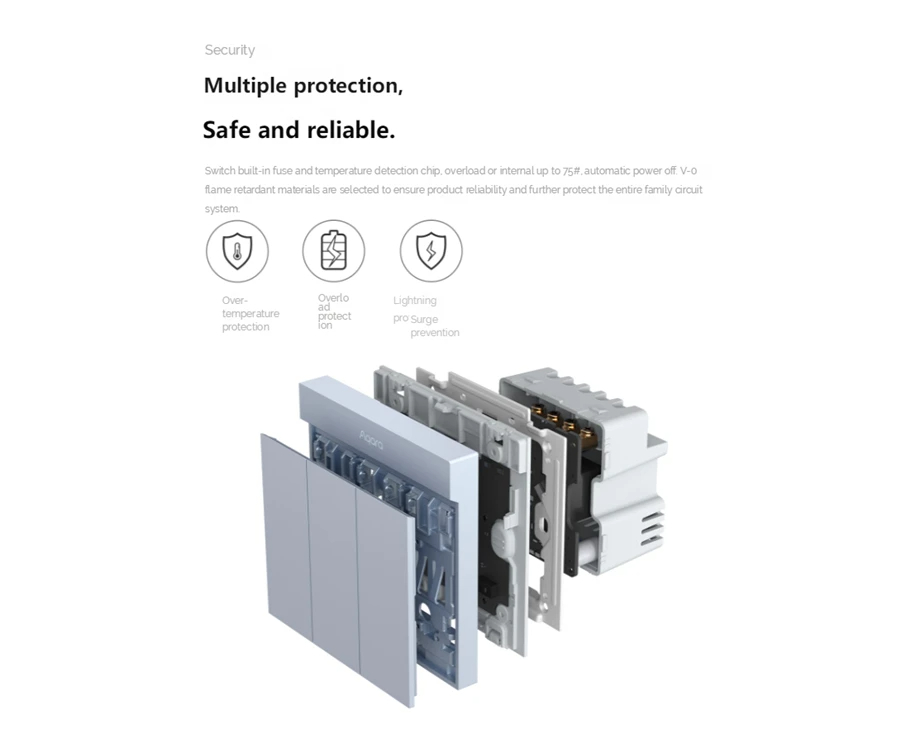 AqaraSmartWallSwitchH1MwithNeutral6ColorsWirelessKeyLightSwitchZigbe30MultipleControlModesWorkwithHo-2000554-16