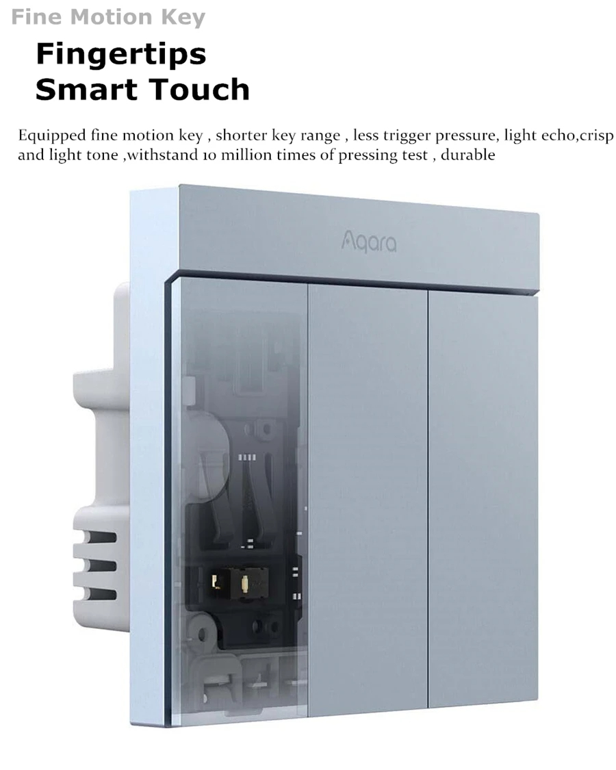AqaraSmartWallSwitchH1MwithNeutral6ColorsWirelessKeyLightSwitchZigbe30MultipleControlModesWorkwithHo-2000554-8