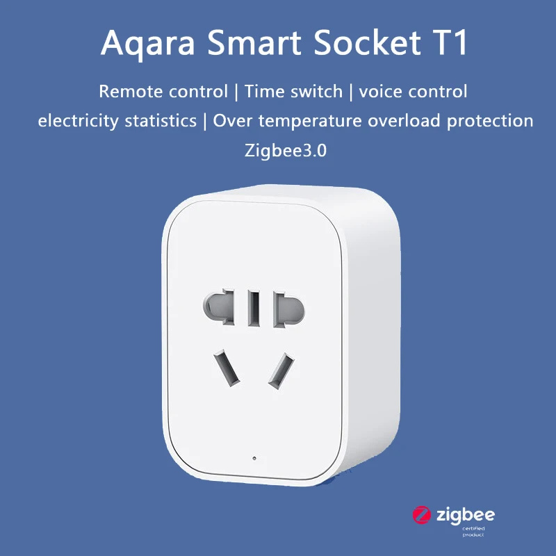 AqaraT1SmartWallSocketZigbee30RemoteControlWirelessFive-holeSocketTimingFunctionSupportVoiceControlw-2006858-1