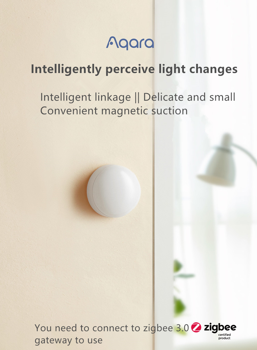 AqaraT1SmartZigbe30LightSensorAutoSmartHomeLightDetectorBrightnessSensorMagneticAPPControlWorkwithAl-1998435-1