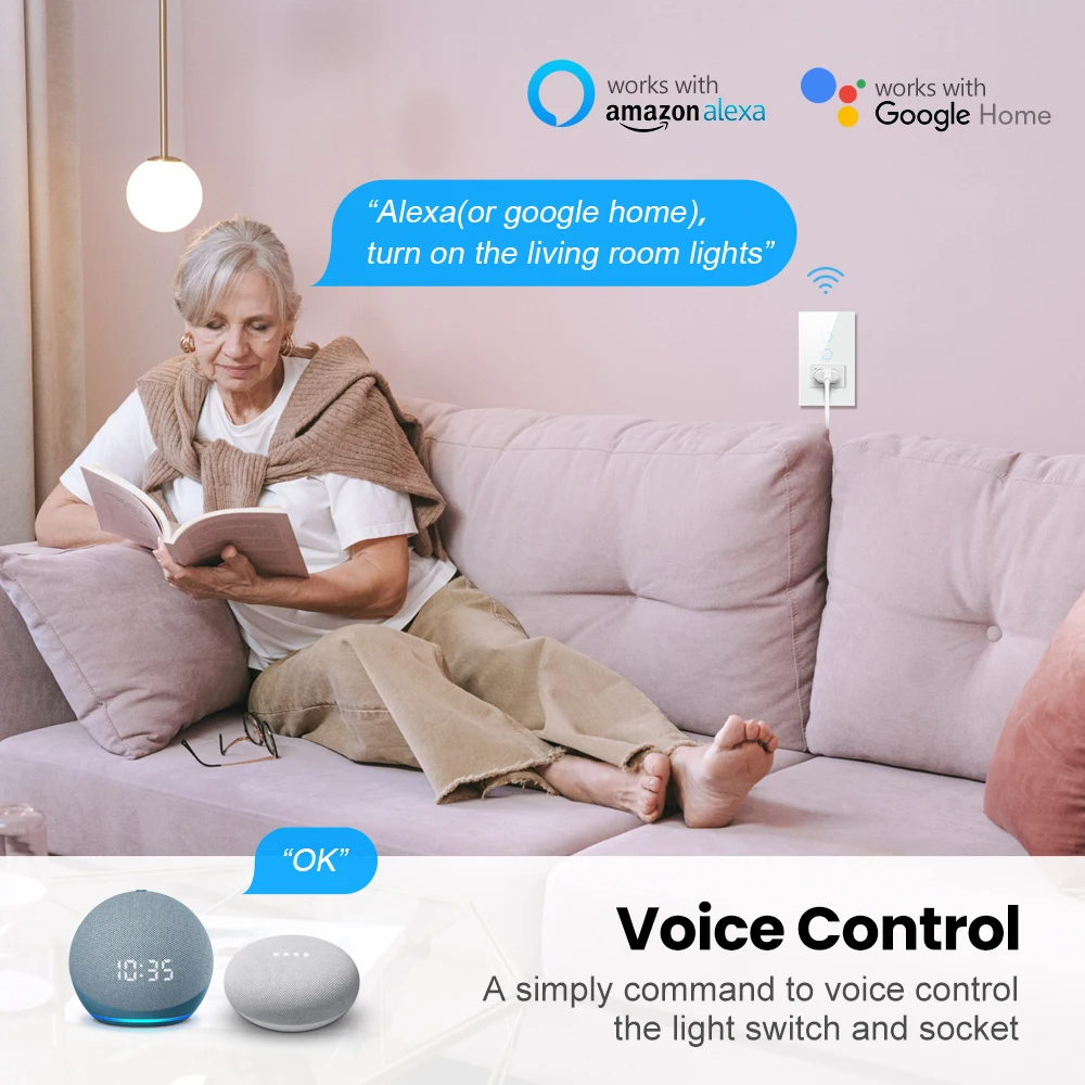 BrazilStandardTuyaWiFiSmartWallLightSocketwithSwitch4X2GlassPanelLightSwitchVoiceControlWorkwithAlex-2014426-2