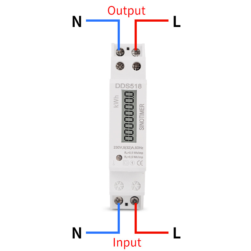 DDS5185-32A230VDigitalSinglePhasePowerConsumptionWattEnergyMeterkWhElectricDinRailTypeWattmeter-1994278-3