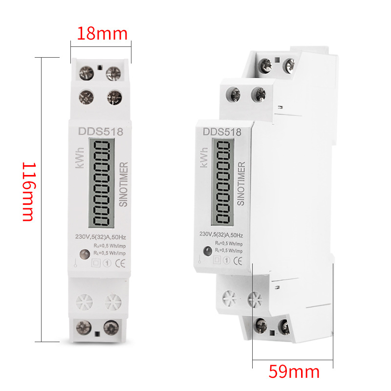 DDS5185-32A230VDigitalSinglePhasePowerConsumptionWattEnergyMeterkWhElectricDinRailTypeWattmeter-1994278-4