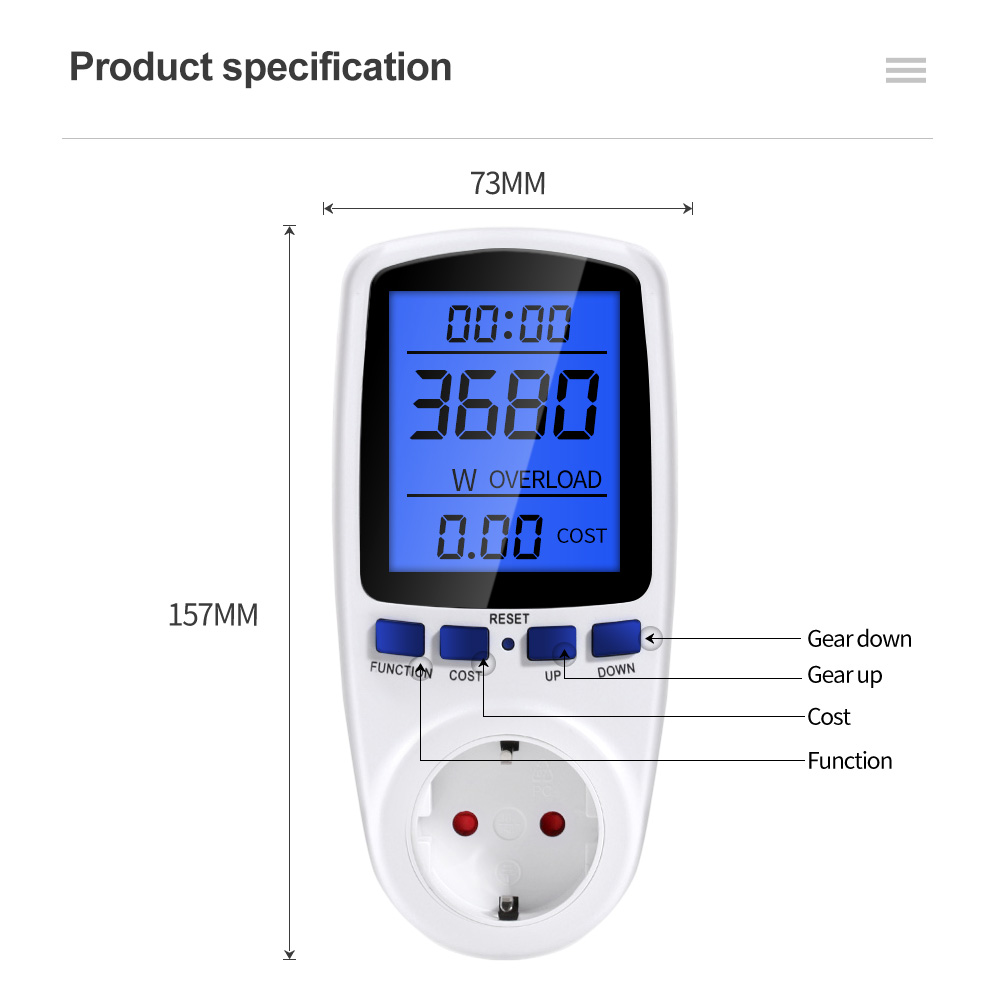 DigitalVoltageWattmeterPowerMeterSocketEUPlug230VACWattageKwhEnergyConsumptionElectricityMeter-1978993-11