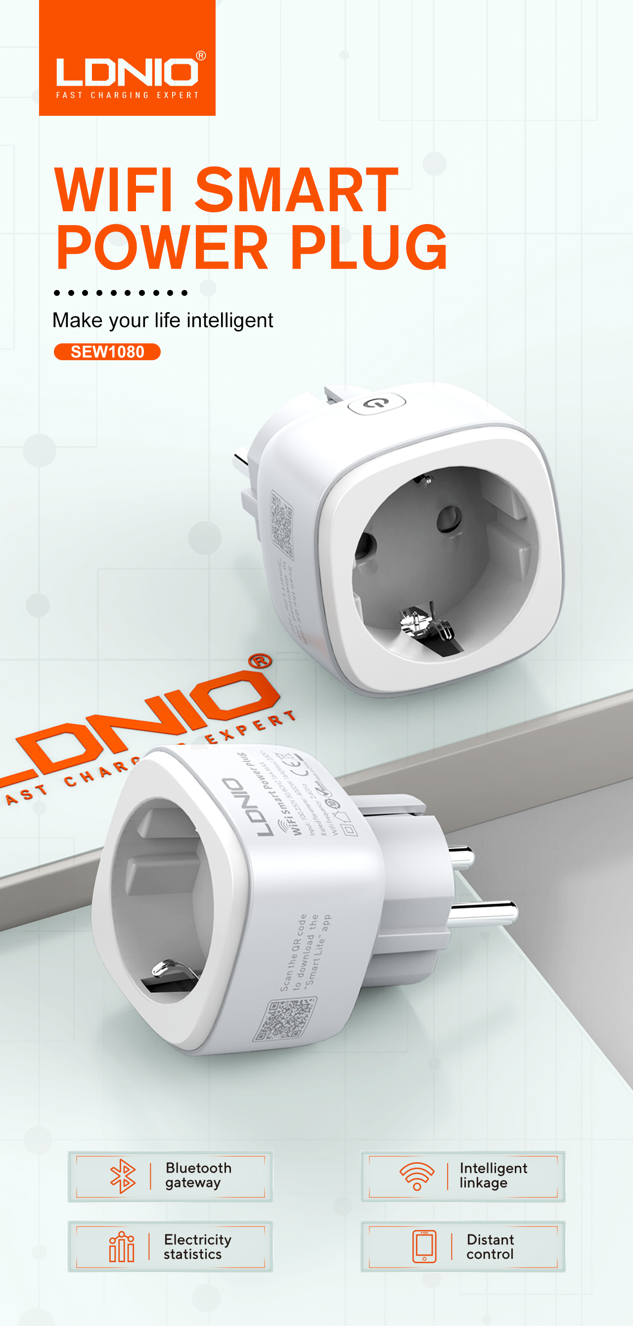 LDNIO16AWifiSmartPlugSocketOutletEU4000WTuyaPowerMonitorTimingFunctionAPPRemoteControlSmartHomeSocke-1986720-1
