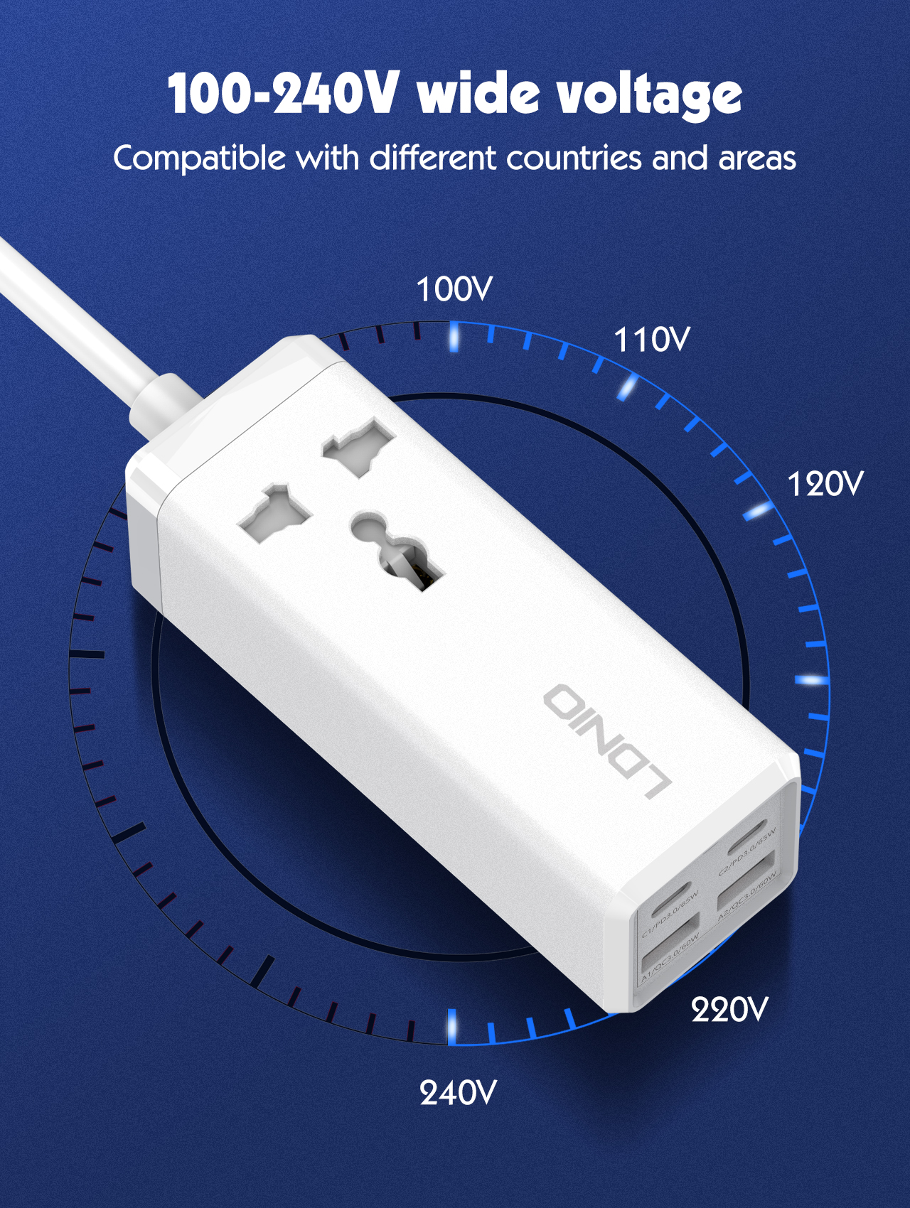 LDNIO65WUSBCCharger4PortsUSBOutputDesktopPowerStripForLaptopMacbook1padCameraCellPhoneFastChargeChar-1986821-11