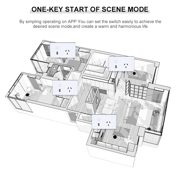 MAKEGOODWiFi24G110V-240VUSStandardSmartSwitchElectricalSocketWifiUSBWallSocket-1834745-5