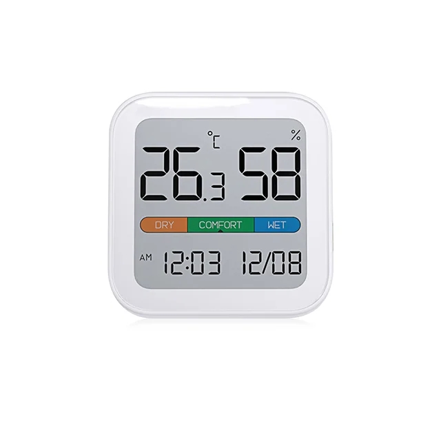 MiiiwMuteTemperatureHumidityThermometerElectronicSensorClockHomeIndoorHigh-precisionBabyRoomCFTemper-2004858-10