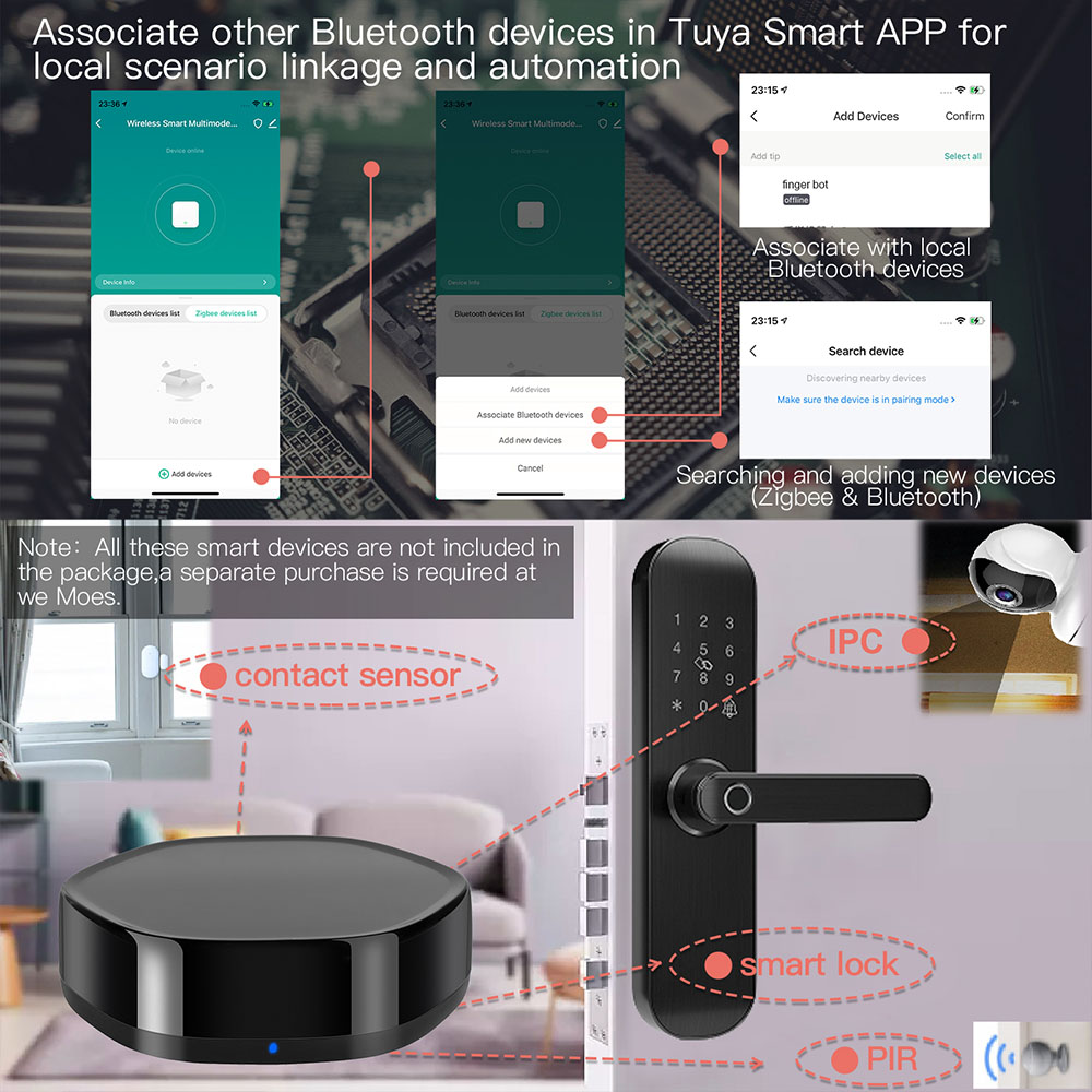 MoesHouseTuyaZIGBEbluetoothMultimodeGatewaySmartWiFiIRControllerAPPWirelessControlSmartHomeAssistedw-1969335-5