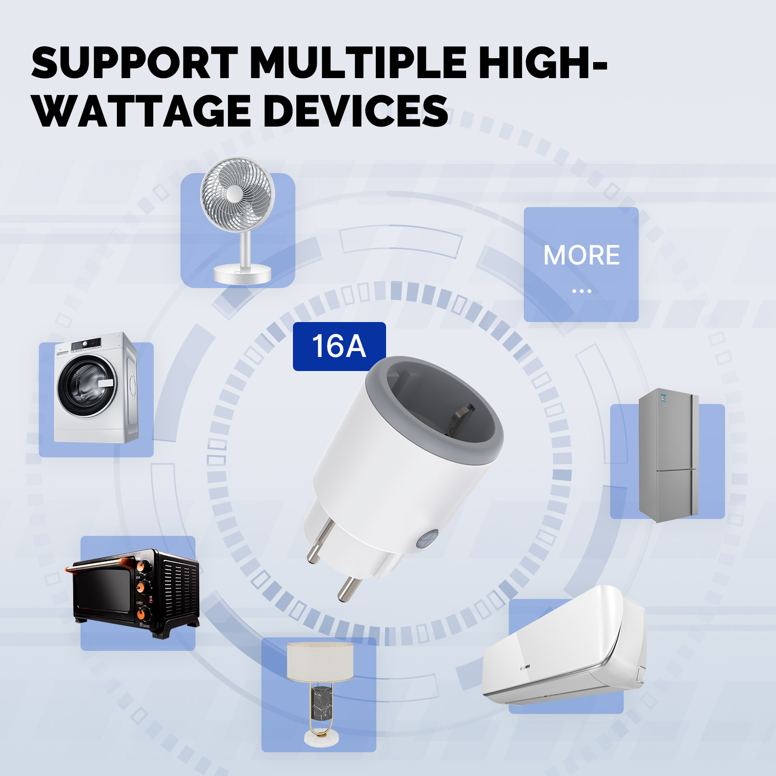 MoesHouseWiFiSmartPlugSocket16A3680WAC85-250V5060HzSmartTimerOutletPowerMonitorSupportTuyaAppleWorkW-1998490-9